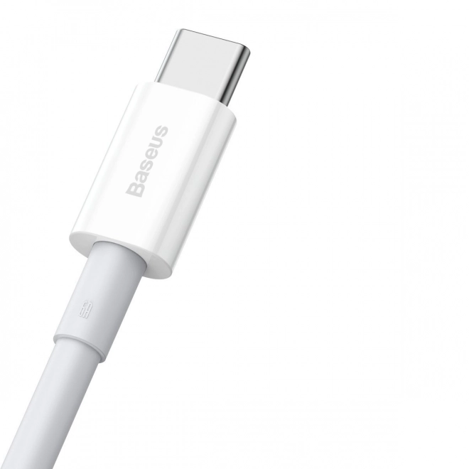 Kabel USB na USB-C řady Superior, 66W, 1m (bílý)