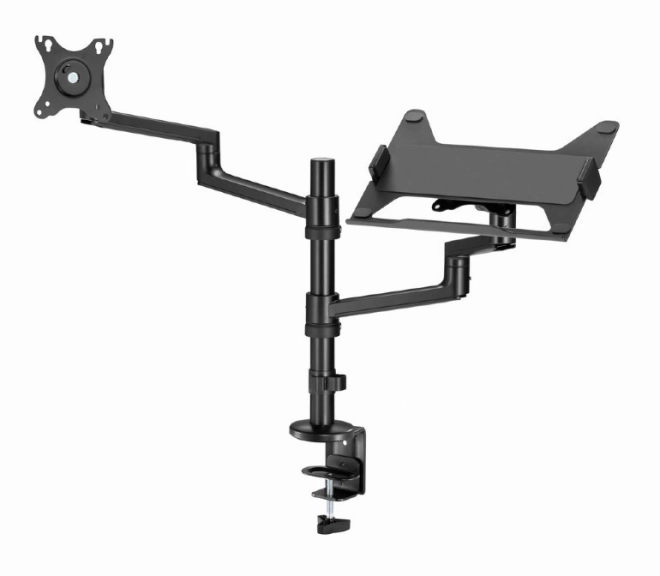 GEMBIRD polohovatelný stolní držák na monitor 17–32'' a notebook do 17,3''