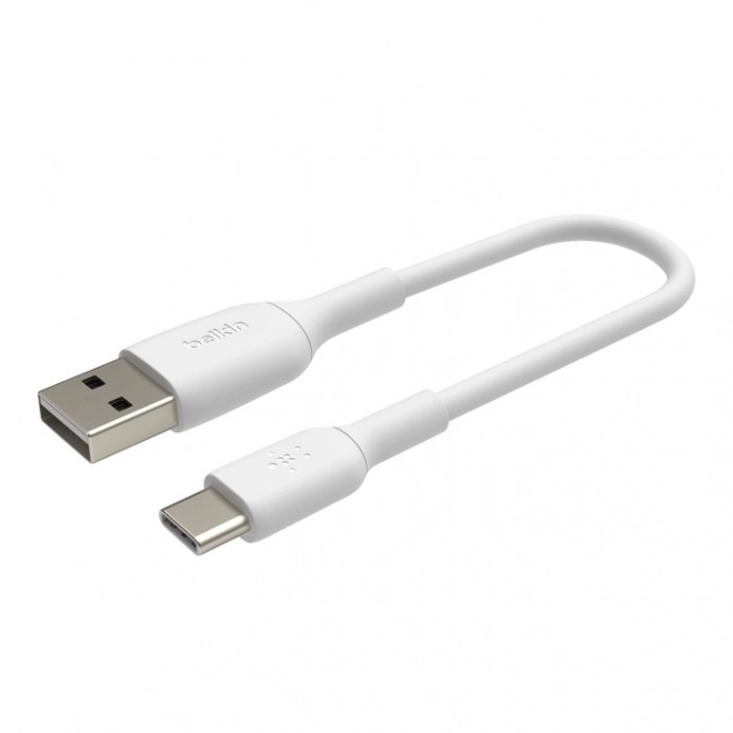 PVC kabel USB-C na USB-A 15 cm bílý