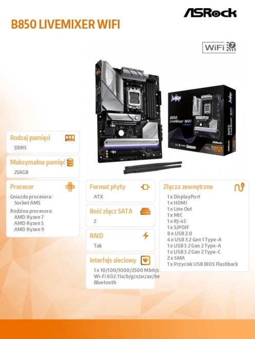 Pocitová deska LIVEMIXER WiFi AM5