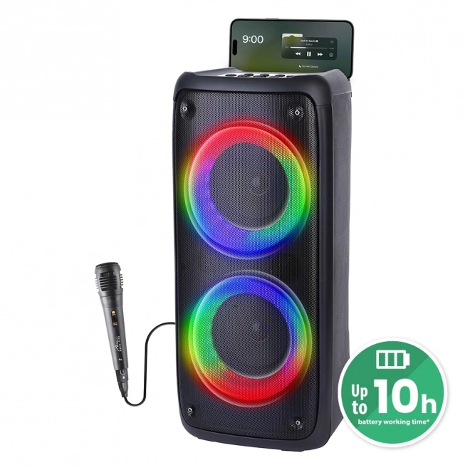 FUNBOX BT Speaker MT3181 Bluetooth 5.0/TWS/MP3/MicroSD/USB/AUX/Equalizer/Jack 6.3/RGB/USB-C/ RMS 40W/PMPO 1000W