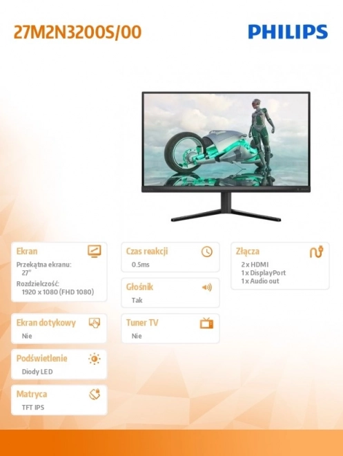 Monitor 27M2N3200S 27 palců IPS 180Hz HDMIx2 DP