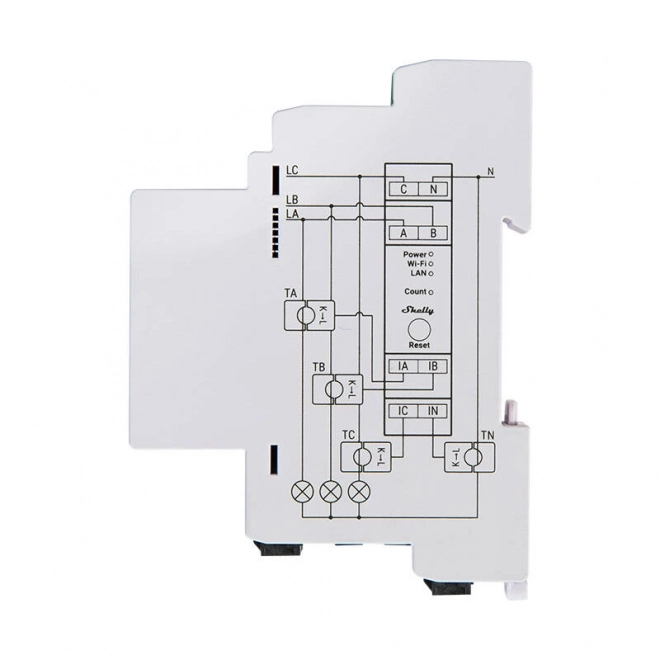 Třífázový elektroměr Shelly PRO 3EM 120A Wi-Fi