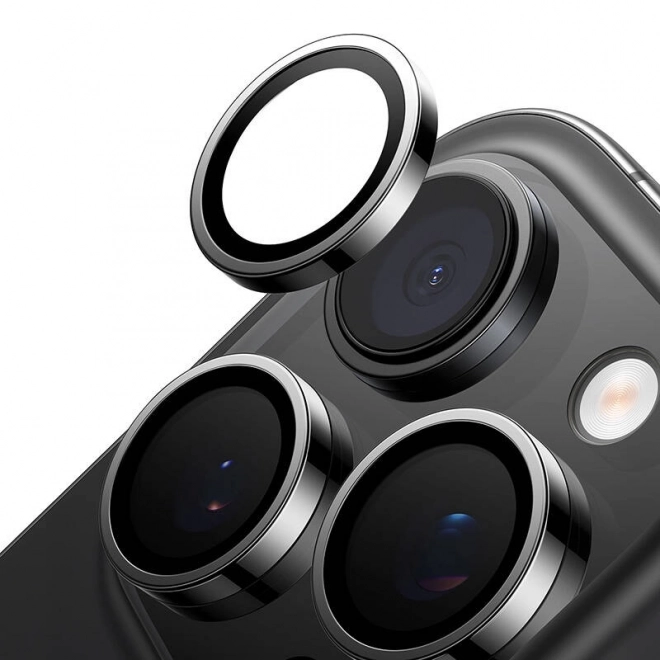 Sklíčko na fotoaparát pro iPhone 16 Pro černé