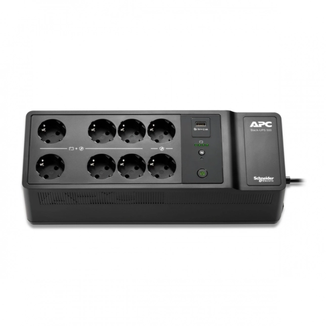 APC záložní zdroj back‑ups 500 VA, 8× schuko, USB A+C