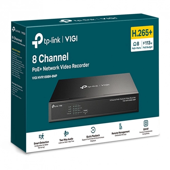 VIGI NVR1008H-8 MP 8kanálový rekordér