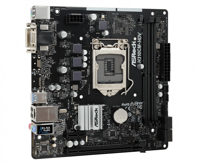 Základní deska H310CM-DVS s1151 2DDR4 DVI/DSUB/USB3.1 uATX
