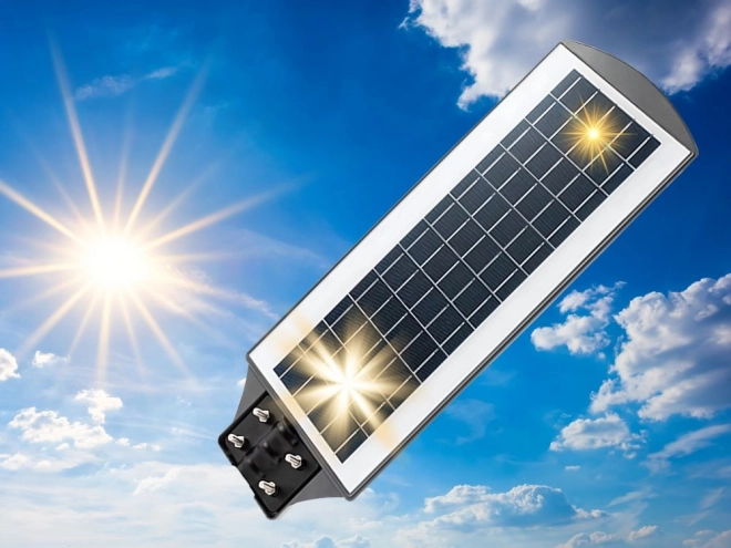 Solární LED pouliční lampa s dálkovým ovládáním