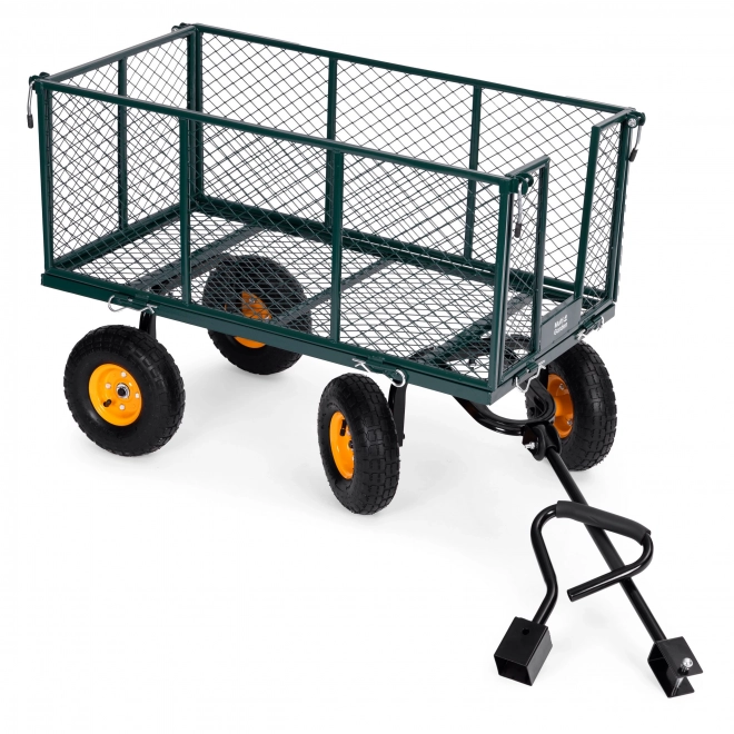 Zahradní transportní vozík s nosností 400 kg pro traktor s otevíracími bočnicemi