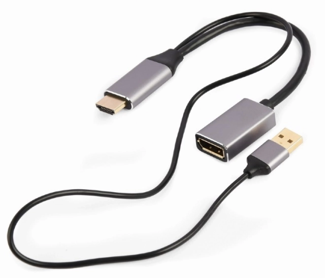 Napájený adaptér HDMI na DP 4K 60Hz USB-A