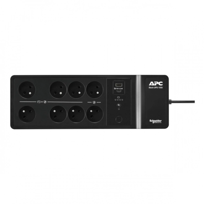 Záložní zdroj APC Back-UPS 1050VA, 8 zásuvek typu E, USB A+C