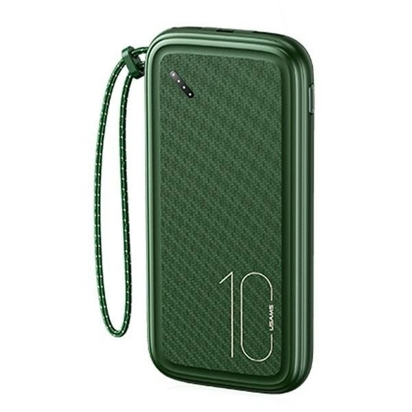 Zelená Powerbanka Usams 10000mAh 2xUSB