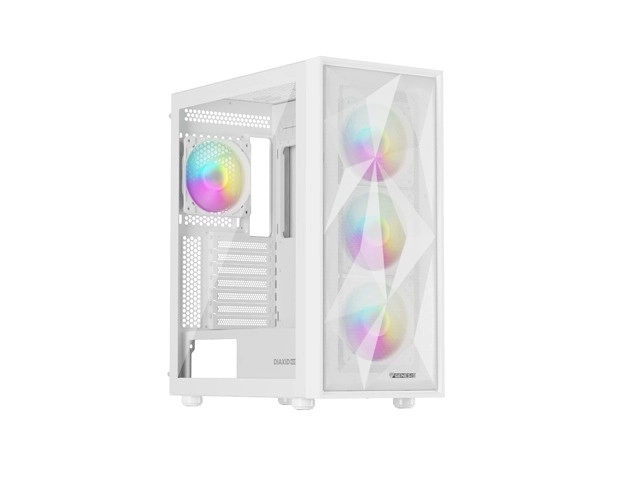 Genesis Diaxid 605 ARGB MIDI TOWER kryt USB-C Bílá