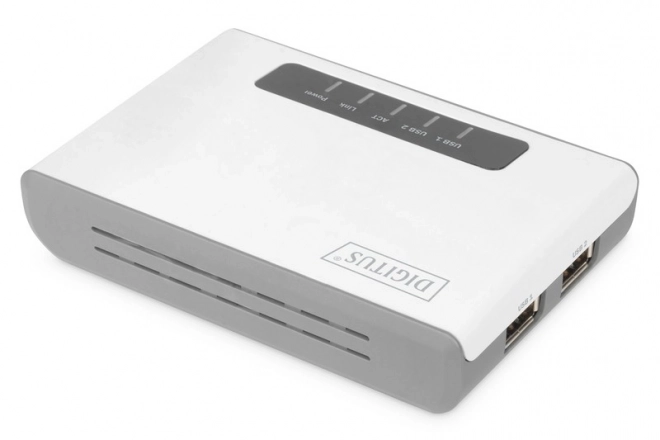 Multifunkční síťový server, bezdrátový, 2 porty, USB 2.0, 300 Mb/s