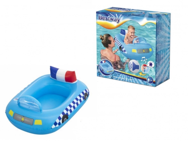 Nafukovací ponton BESTWAY se zvukem POLICE 97x74 cm