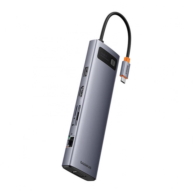 Rozbočovač 11v1 Baseus StarJoy Metal Glam Series, USB-C na HDMI +VGA + 3 x USB 3.0 + USB 2.0+USB-C PD + RJ45 + SD/TF +3,5 mm