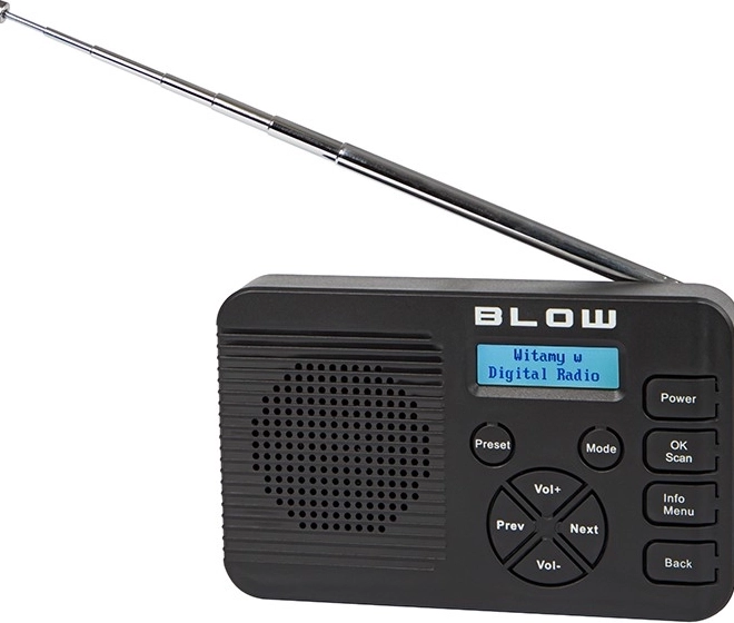 Přenosné rádio s Bluetooth a DAB+ do kuchyně černé