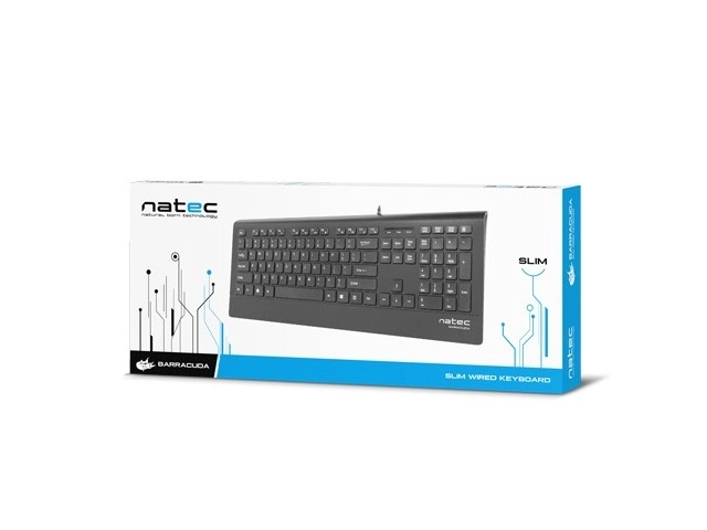 BARRACUDA Slim Keyboard Black USB