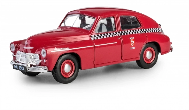 Polská lidová republika vozidlo Warsaw M20 taxi cherry