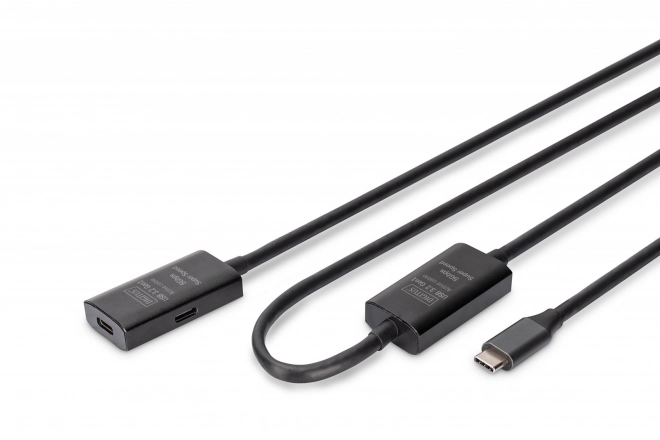 Aktivní prodlužovací kabel USB-C - USB-C, USB 3.2 Gen1, 10m