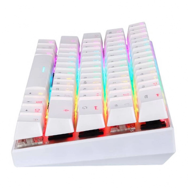 Bezdrátová mechanická klávesnice Motospeed SK62 White – Červený spínač