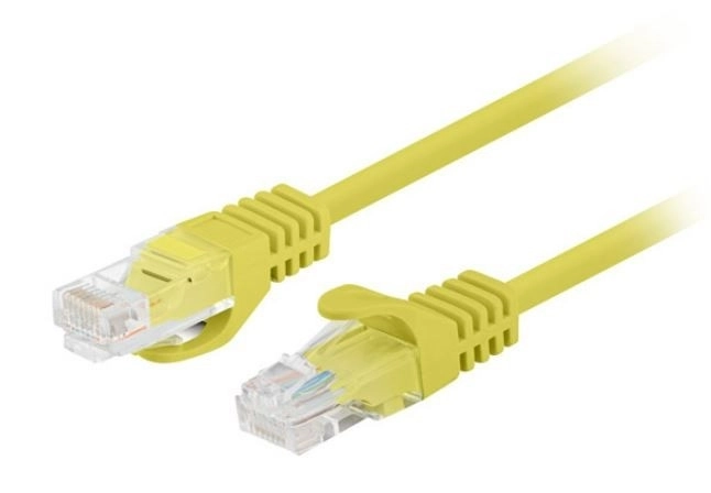 Žlutý patchcord kat. 5e UTP 3m 10 ks