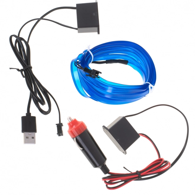 LED ambientní osvětlení pro auto  USB12V páska 3 m – Modré