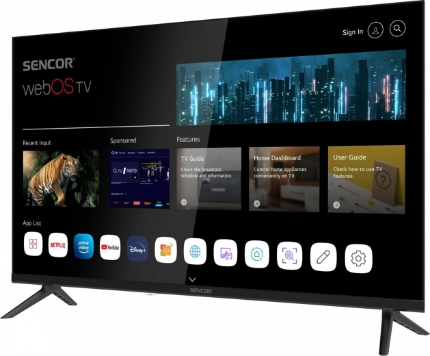 Chytré prostředí webOS s oblíbenými aplikacemi