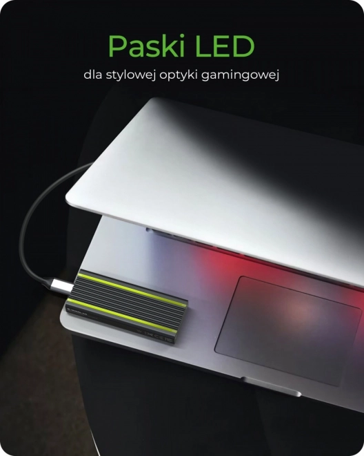 IB-1824ML-C31 Skříň M.2 NVMe s osvětlením RGB