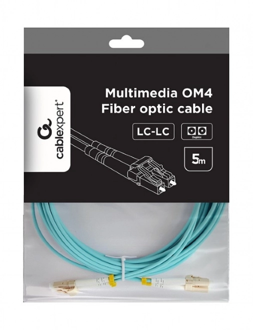 Duplexní multimodální optické vlákno OM4 LC/LC 5m