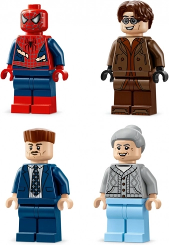 Čtyři minifigurky z filmu Spider‑Man 2