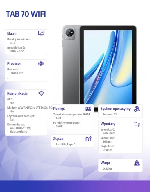 Tablet Tab 70 WiFi