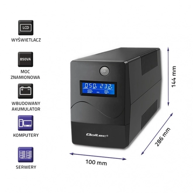 UPS | Monolit | 850VA | 480W | LCD | USB | RJ45