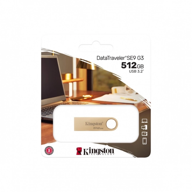 Data Traveler DTSE9G3 512GB USB3.2 Gen1 flash disk