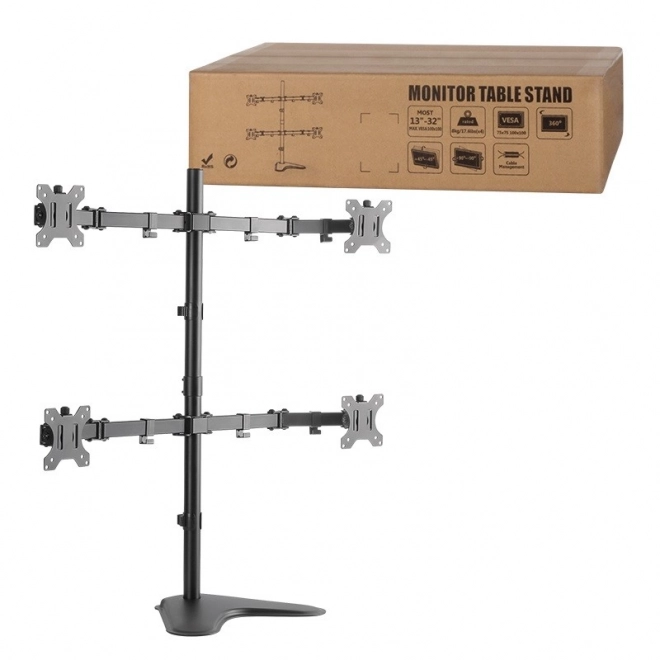 Držák pro 4 monitory 13-32, max. 8 kg