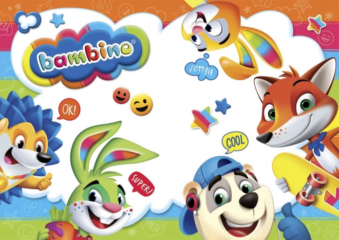 Oboustranné trojhranné pastelky s ořezávátkem Bambino - 24 kusů