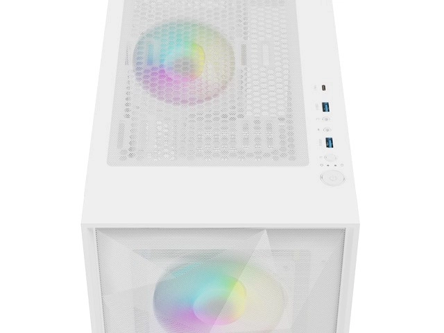 Genesis Diaxid 605 ARGB MIDI TOWER kryt USB-C Bílá