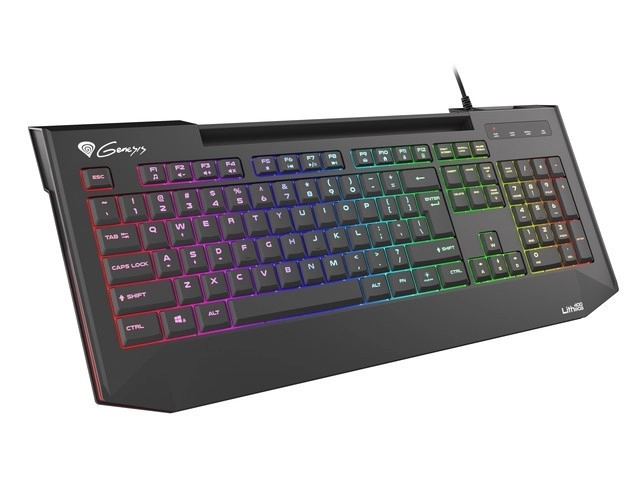 Herní klávesnice Genesis Lith 400 s RGB podsvícením a nůžkovými spínači X-Scissor