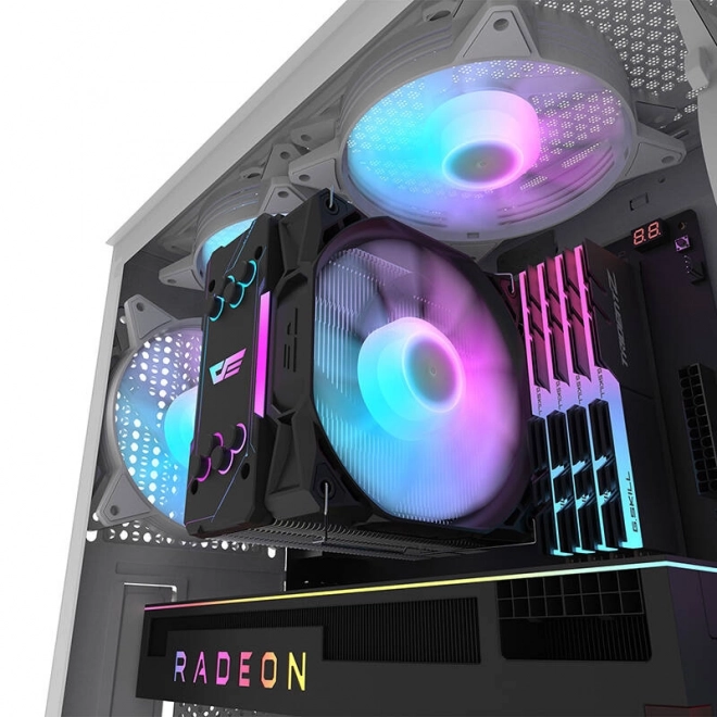 Počítačová skříň Darkflash DK352 Mesh bílá