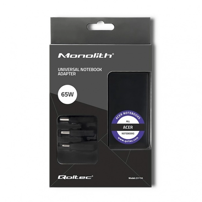 Specializovaný napájecí zdroj Acer | 65 W | 3 zástrčky |+ napájecí kabel