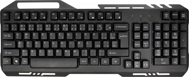 Klávesnice YKB 3200 Shadow metal, podsvícená LED diodami