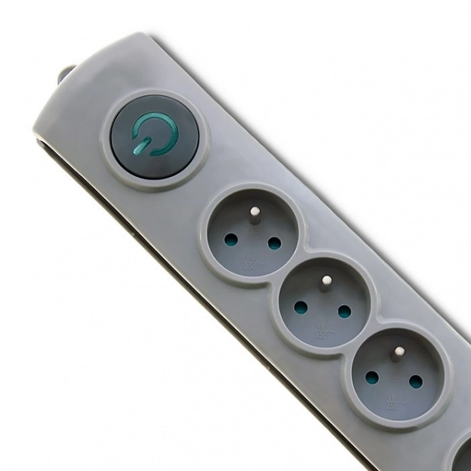 Přepěťová ochrana Quick Switch 4 zásuvky 2,5m šedá