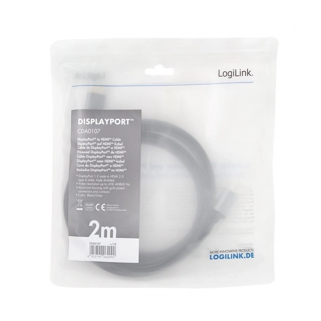 Kabel DisplayPort na HDMI 4K 2m
