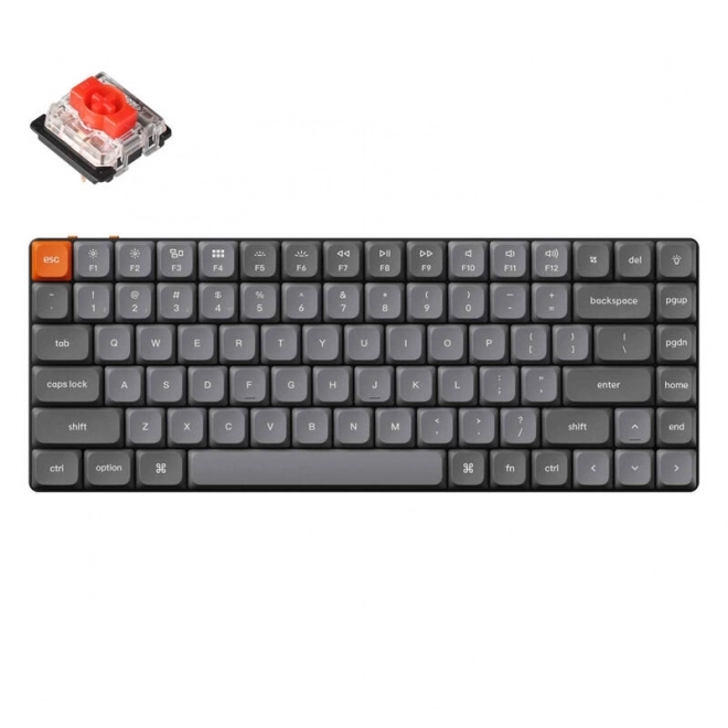 Bezdrátová mechanická klávesnice Keychron K3 Max s nízkoprofilovými červenými spínači