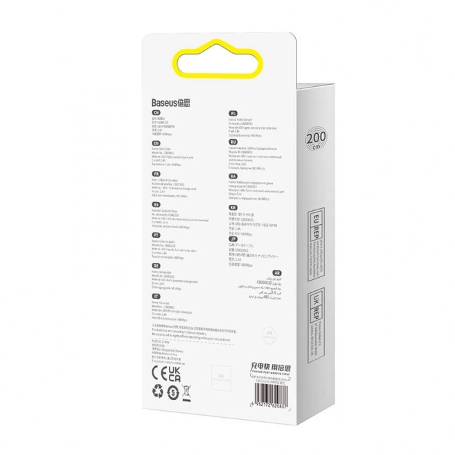 Kabel USB pro Lightning Baseus řady Dynamic 2, 2,4 A, 2 m (fialový)