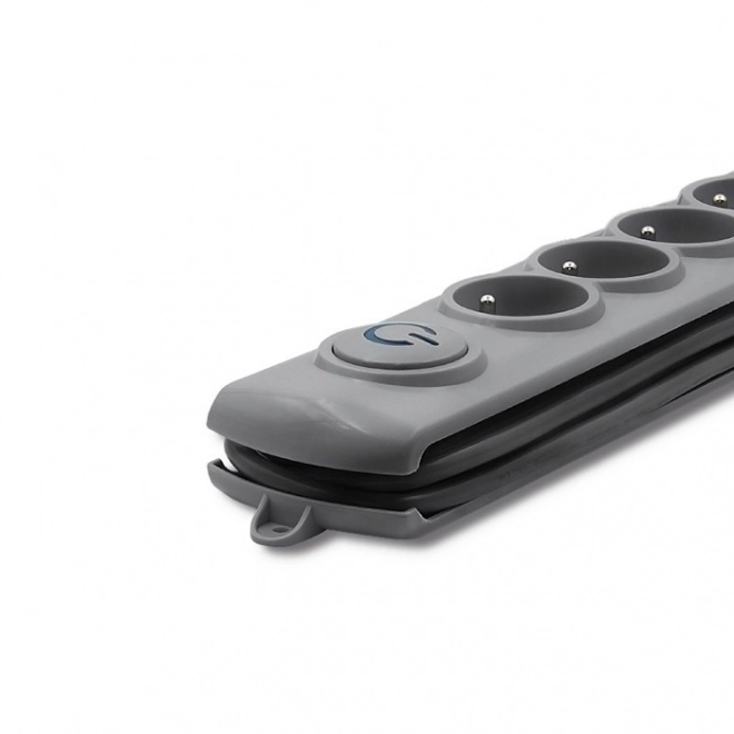Přepěťová ochrana Quick Switch, 8 zásuvek, 1,8 m, šedá