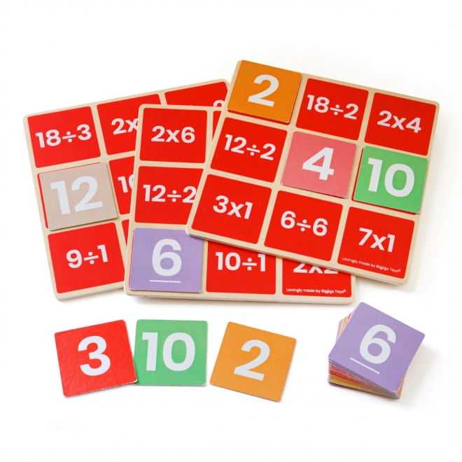 Matematické Bingo: Násobení a Dělení - Bigjigs Toys