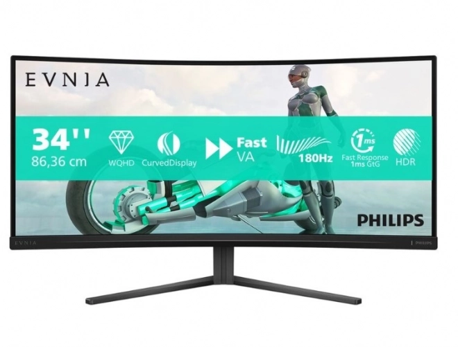 Monitor 34M2C3500L 34" zakřivený VA 180Hz HDMIx2 DPx2