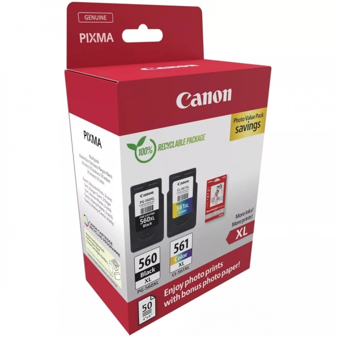 Tusz Canon PG-560XL/CL-561XL s fotografickým papírem