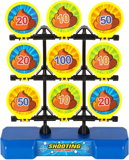 9 sklápěcích cílů s bodováním